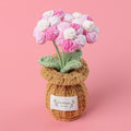 Crochet Puff Flower Plant Pot (Medium)
