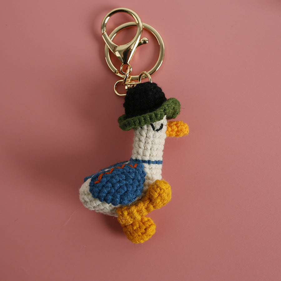 Crochet Duck Keyring
