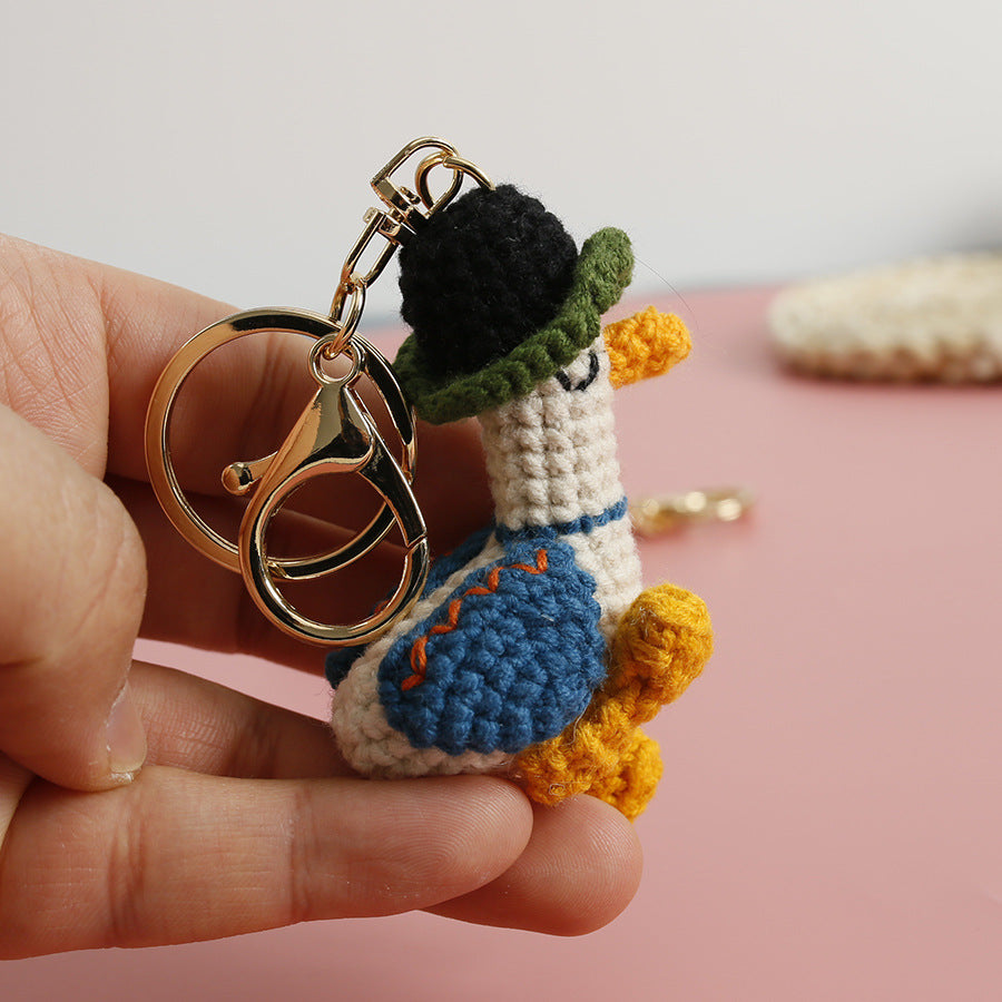 Crochet Duck Keyring