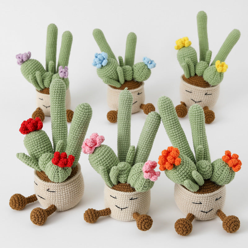 Crochet Cactus Plant Pot (Large)