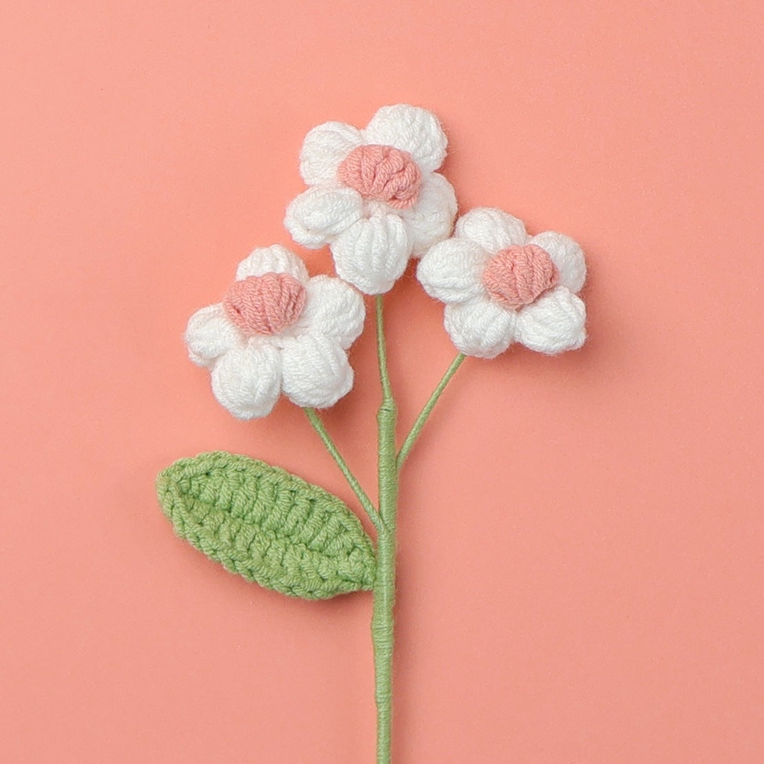 Crochet Puff Flower Stem