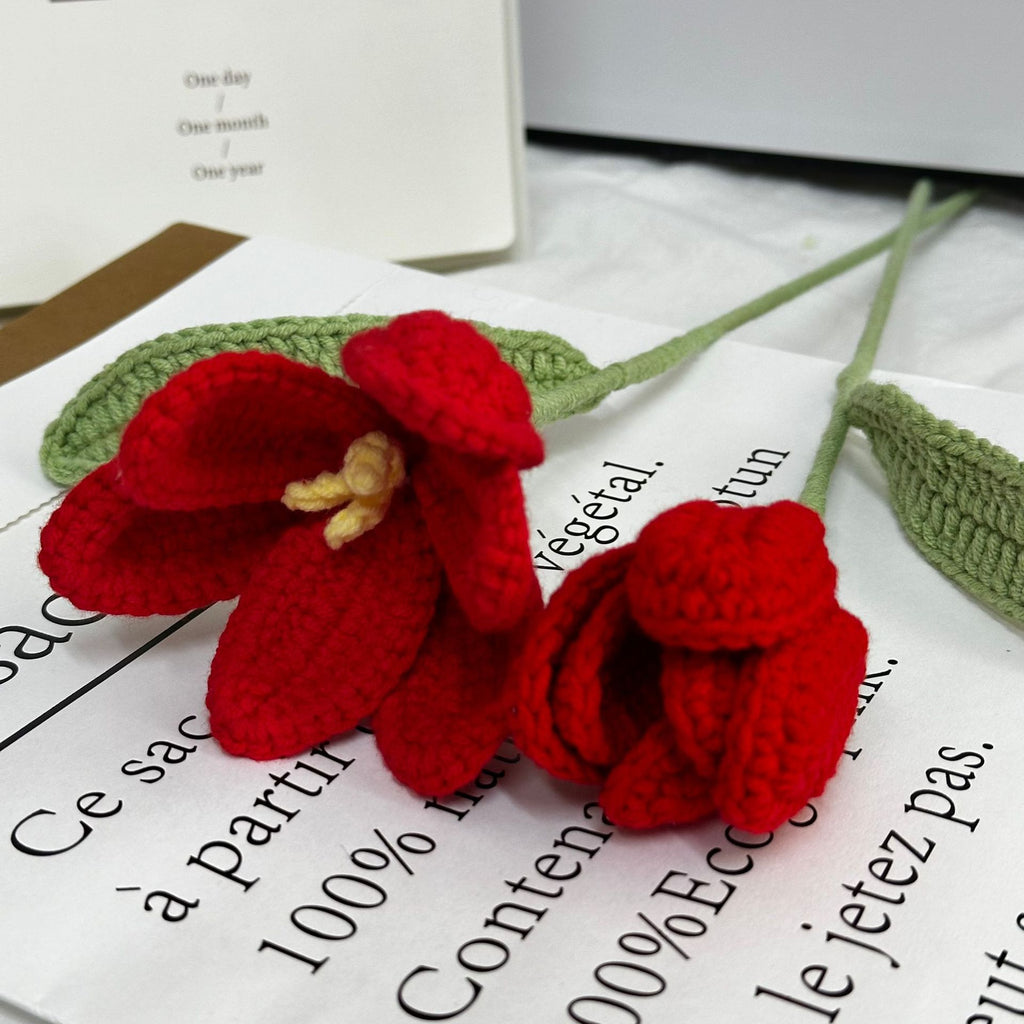 Crochet Tulip Stem