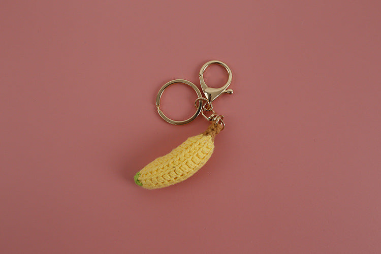 Crochet Banana Keyring