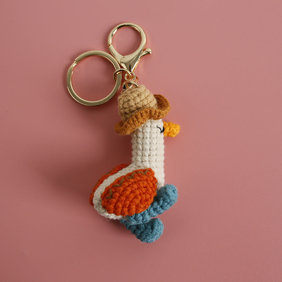 Crochet Duck Keyring