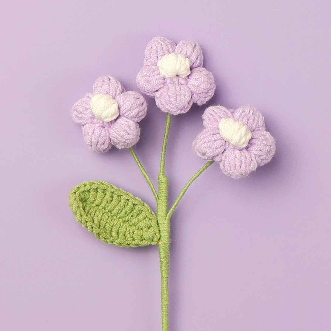 Crochet Puff Flower Stem
