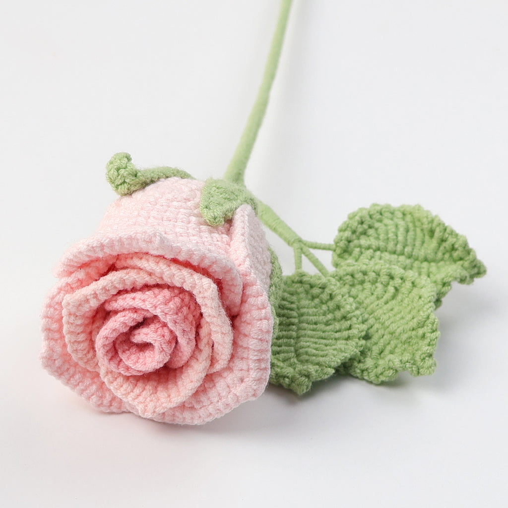 Crochet Wine Glass Rose