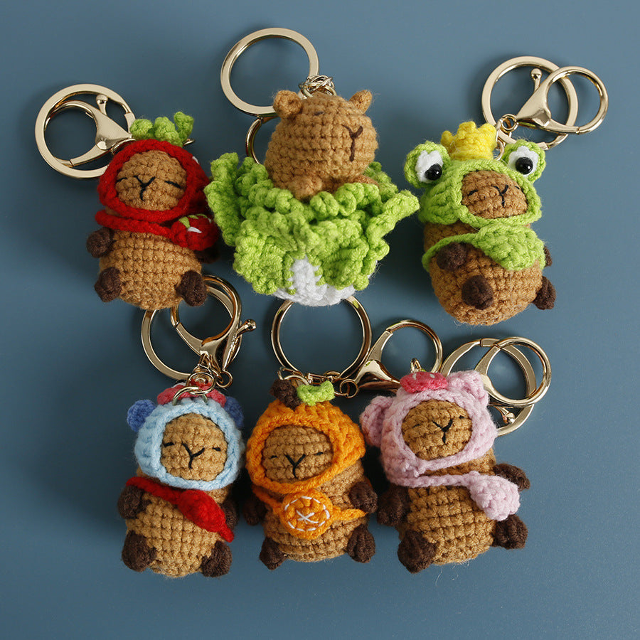 Crochet Capybara Keyring (Large)
