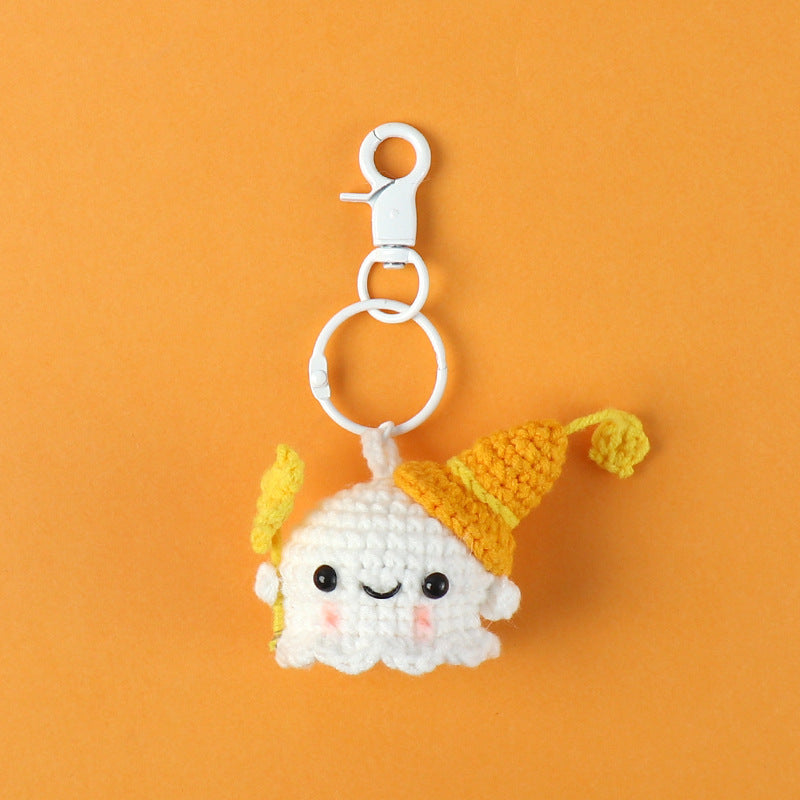 Crochet Moody Ghost Keyring