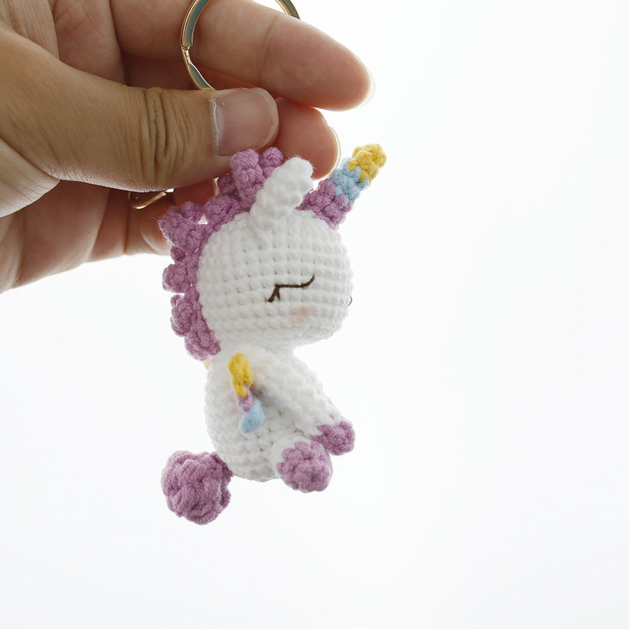 Crochet Unicorn Keyring