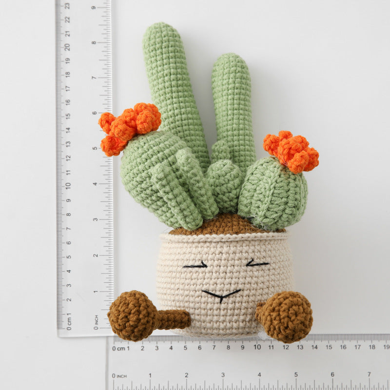 Crochet Cactus Plant Pot (Large)