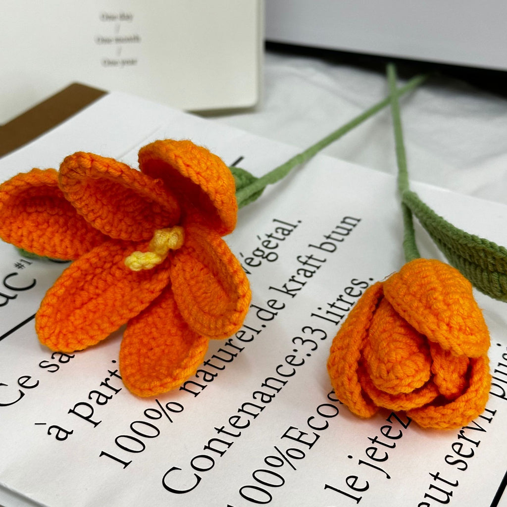 Crochet Tulip Stem