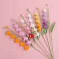 Handmade crochet lily of the valley stem with cascading bells