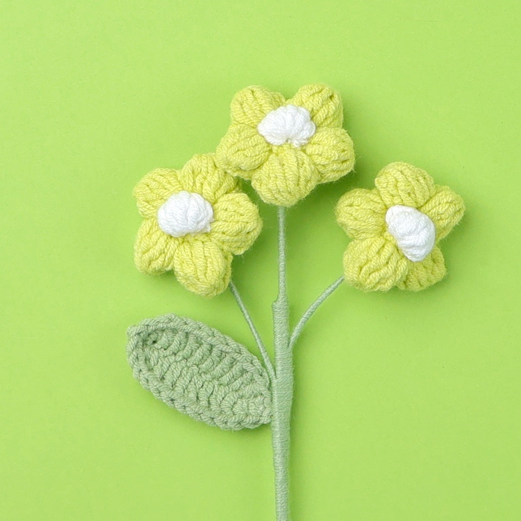 Crochet Puff Flower Stem