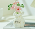 Crochet Clover Flower Plant Pot (Medium)