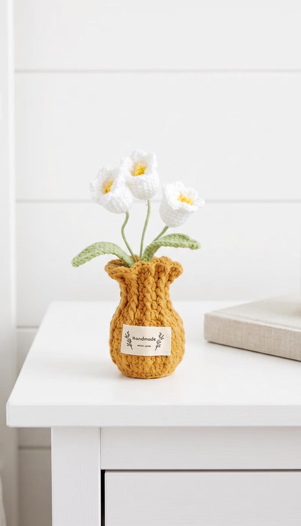Crochet Lily of the Valley Pot (Medium)