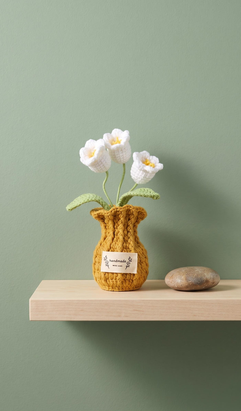 Crochet Lily of the Valley Pot (Medium)