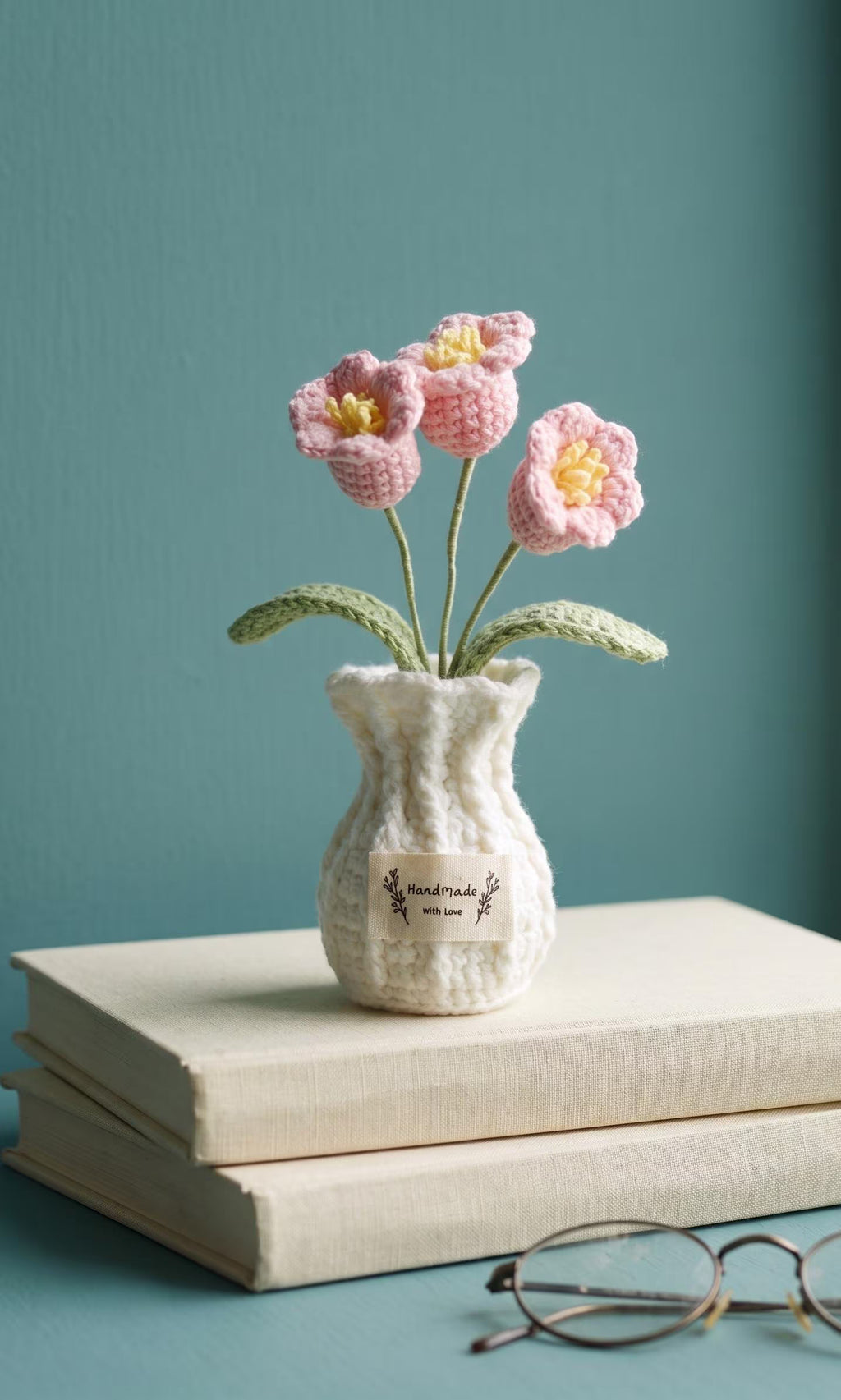 Crochet Lily of the Valley Pot (Medium)