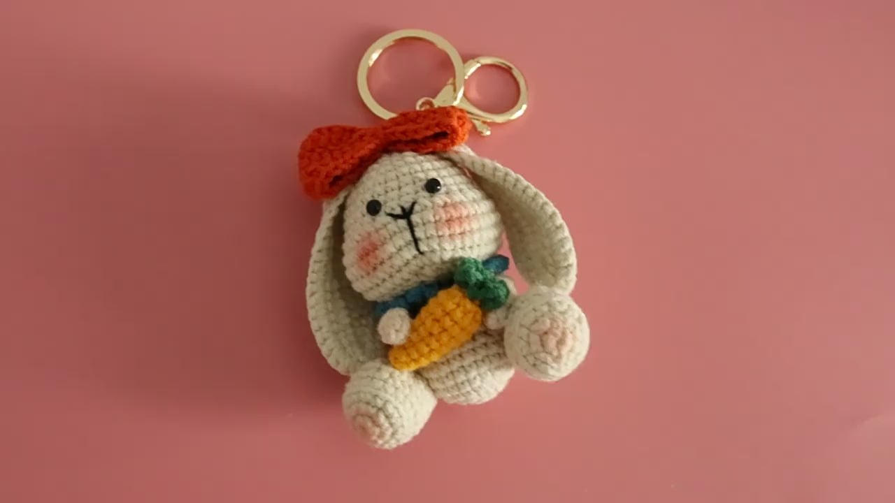 Crochet Bunny Keyring
