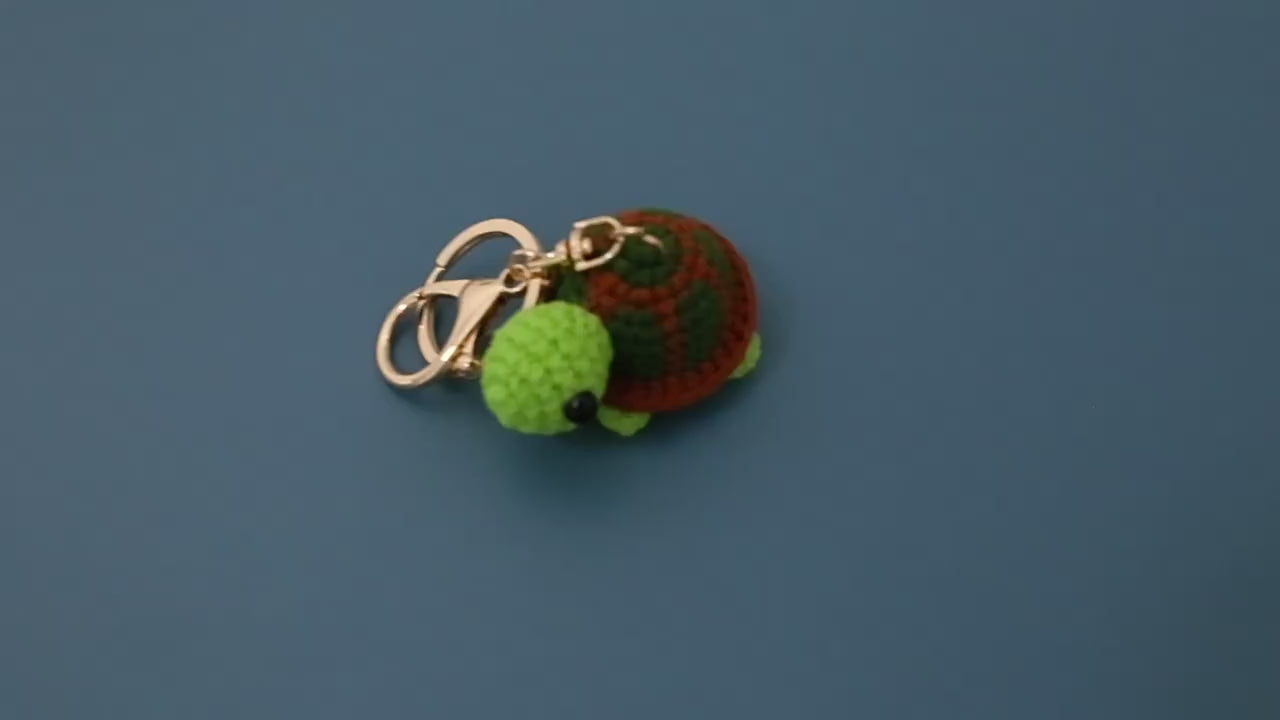 Crochet Turtle Keyring