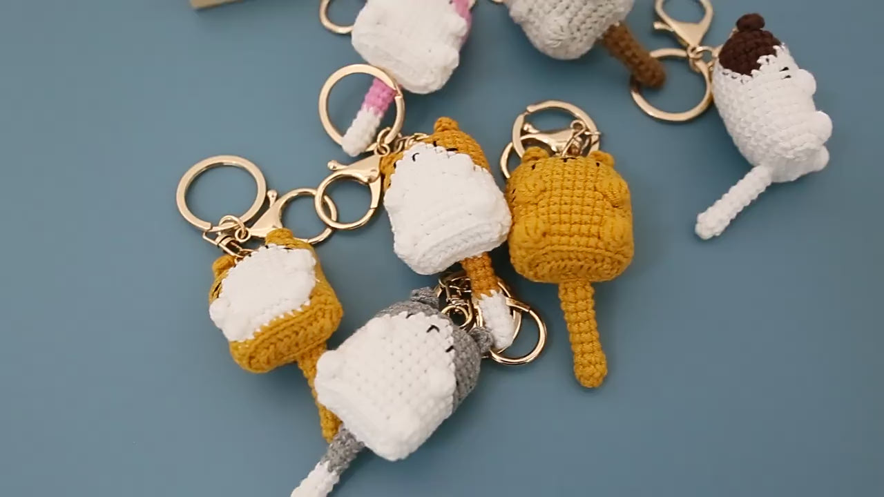 Crochet Kitten Keyring