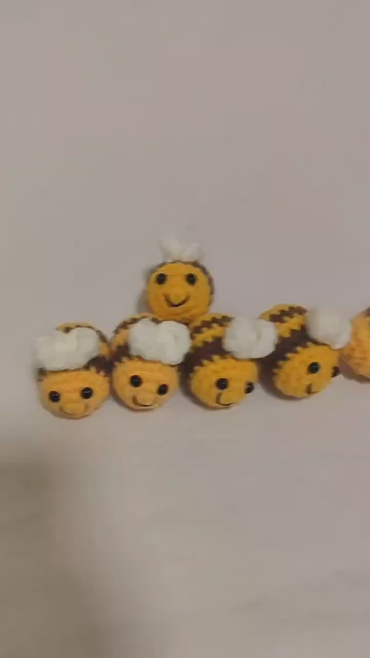 Crochet Bee Keyring