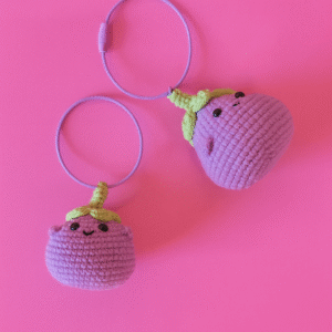 garlic keyring